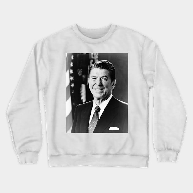 Vintage President Ronald Reagan Crewneck Sweatshirt by pdpress